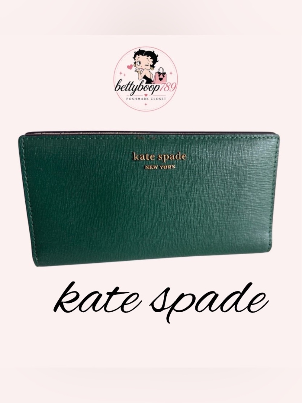kate spade Green Bifold Wallet